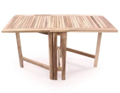 Lærke Teak Cafesæt m/2 Stole - 65x130 cm