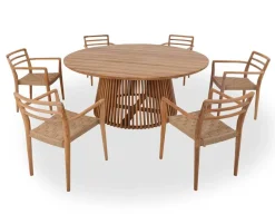 Luna 180 Duri m/armlæn Teak Havemøbelsæt