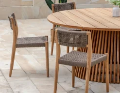 Luna Alana Teak Havemøbelsæt - Ø180 cm