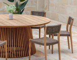 Luna Alana Teak Havemøbelsæt - Ø180 cm