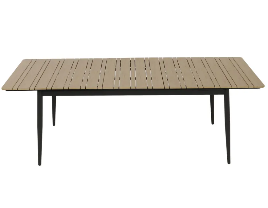 Malmø Geneve Havemøbelsæt - 100x180/235 cm - Mørkegrå