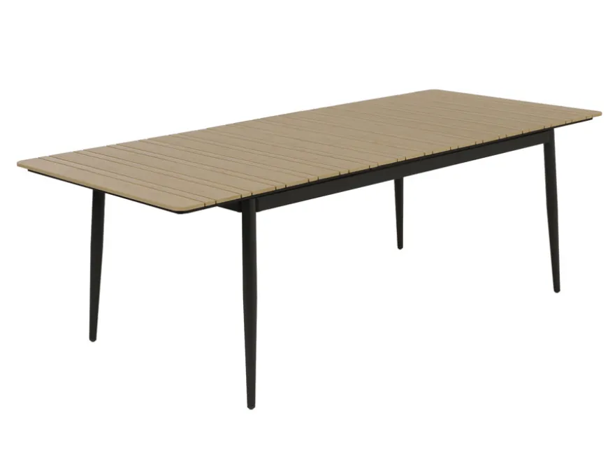 Malmø Geneve Havemøbelsæt - 100x180/235 cm - Mørkegrå