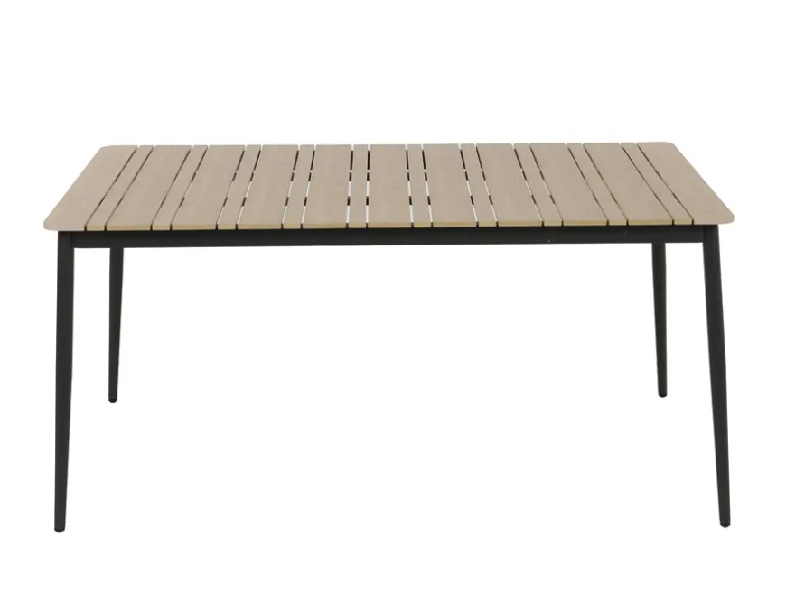 Malmø Havelmøbelsæt m/4 pos. Stole - 100x160 cm - Mørkegrå
