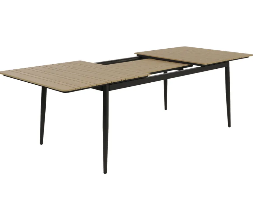Malmø Havemøbelsæt m/4 pos. stole - 100x180/235 cm - Mørkegrå