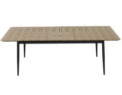 Malmø Havemøbelsæt m/6 stabelstole - 100x180/235 cm - Mørkegrå
