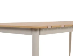 Malmø Nora Havelmøbelsæt - 100x200 cm - Gråhvid