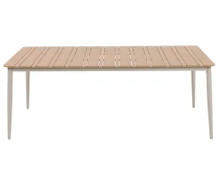 Malmø Nora Havelmøbelsæt - 100x200 cm - Gråhvid
