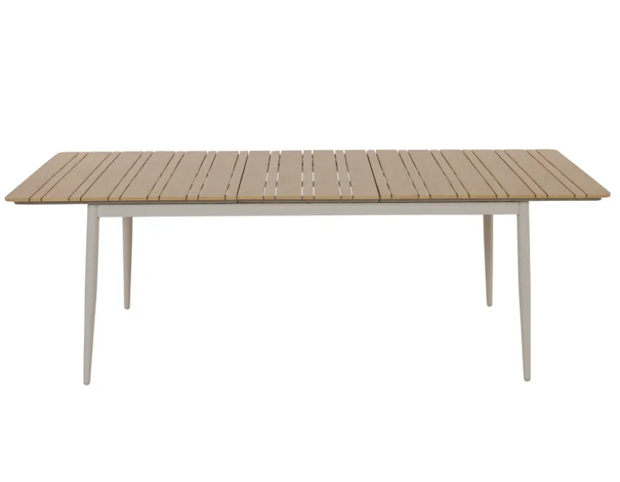 Malmø Nora Havemøbelsæt - 100x180/235 cm - Gråhvid
