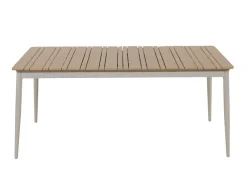 Malmø Sonja Havemøbelsæt - 100x180/235 cm - Gråhvid