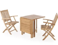 Marstal Teak Cafesæt m/2 Mia stole m/armlæn