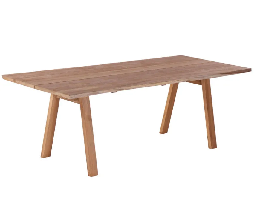 Maxi Plankebord 100x240 cm - m/bordben i teak - Skrå