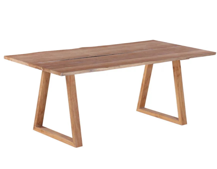 Mika Plankebord 100x240 cm - m/bordben i teak - Trapez