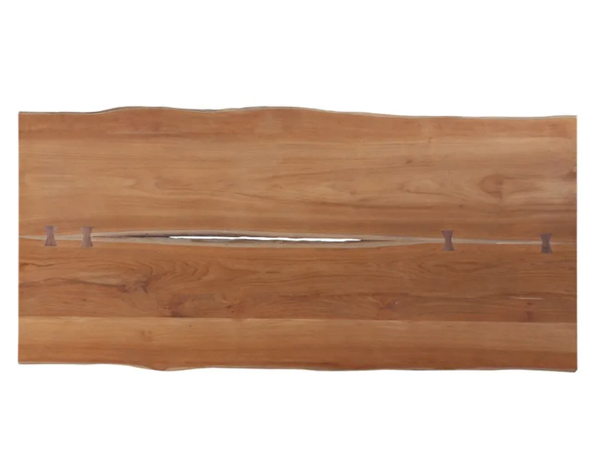 Mika Plankebord 100x240 cm - m/bordben i teak - Trapez