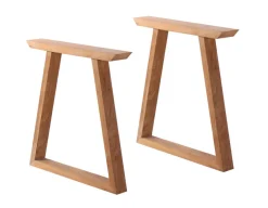 Milo Plankebord 100x240 cm - m/bordben i teak - Trapez