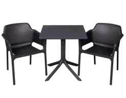 Nardi Clip Net Cafesæt 70x70 - Antracit