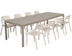 Nardi Rio Cassia Havemøbelsæt 210-280cm - Latte/Sand