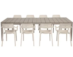 Nardi Rio Cassia Havemøbelsæt 210-280cm - Latte/Sand