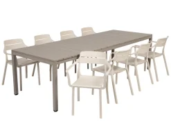 Nardi Rio Cassia Havemøbelsæt 210-280cm - Latte/Sand