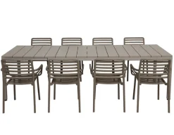 Nardi Rio Doga Havemøbelsæt 210-280cm - Latte/Tabacco