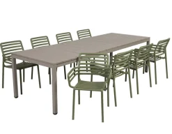 Nardi Rio Doga Havemøbelsæt 210-280cm - Latte/Agave