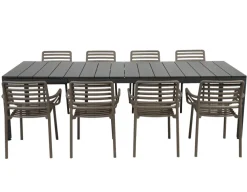Nardi Rio Doga Havemøbelsæt 210-280cm - Antracit/Tabacco