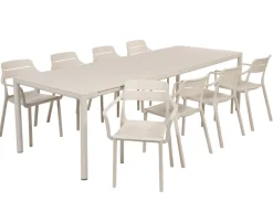 Nardi Tevere Cassia Havemøbelsæt 210-275cm - Sand