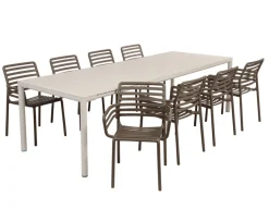 Nardi Tevere Doga Havemøbelsæt 210-275cm - Sand/Tabacco