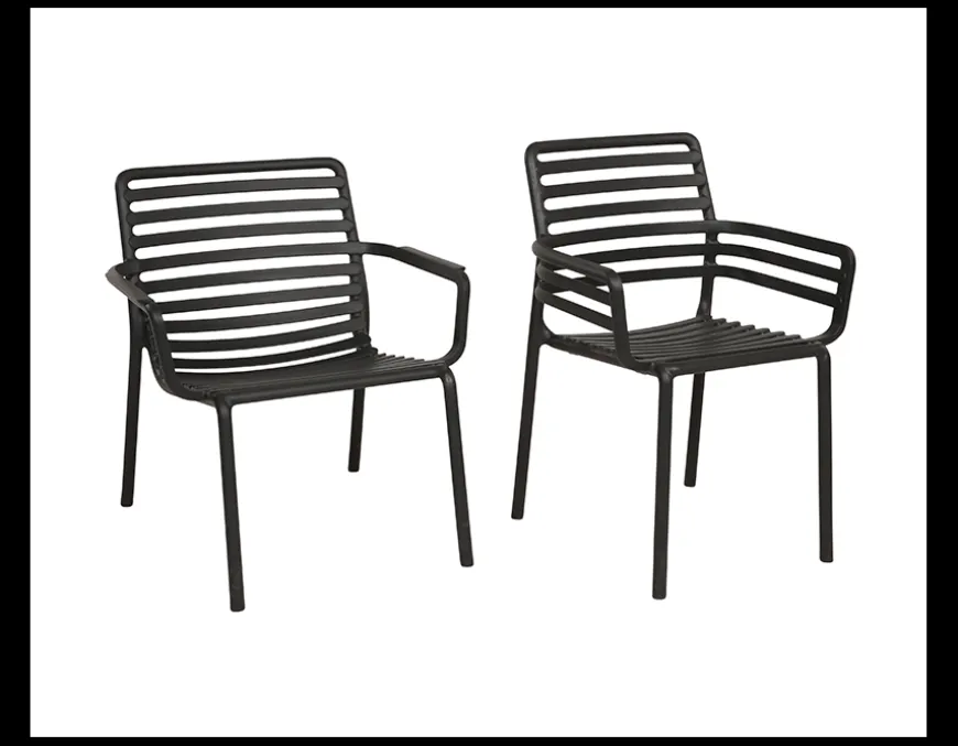 Nardi Tevere Doga Havemøbelsæt 147-211cm - Antracit