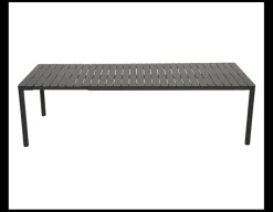 Nardi Tevere/Cassia Havemøbelsæt 210-275cm - Antracit/Borgogna