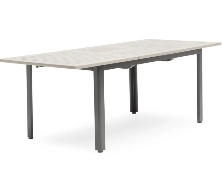 Nydala Andrea Havemøbelsæt m/4 stole - 90x150/200 - Grå