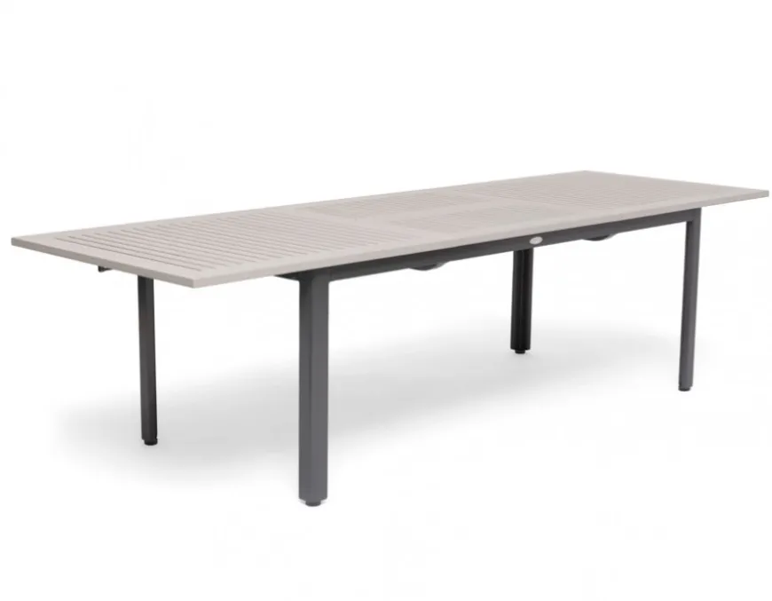 Nydala Andrea Havemøbelsæt m/6 stole - 90x200/280 - Grå/Sort