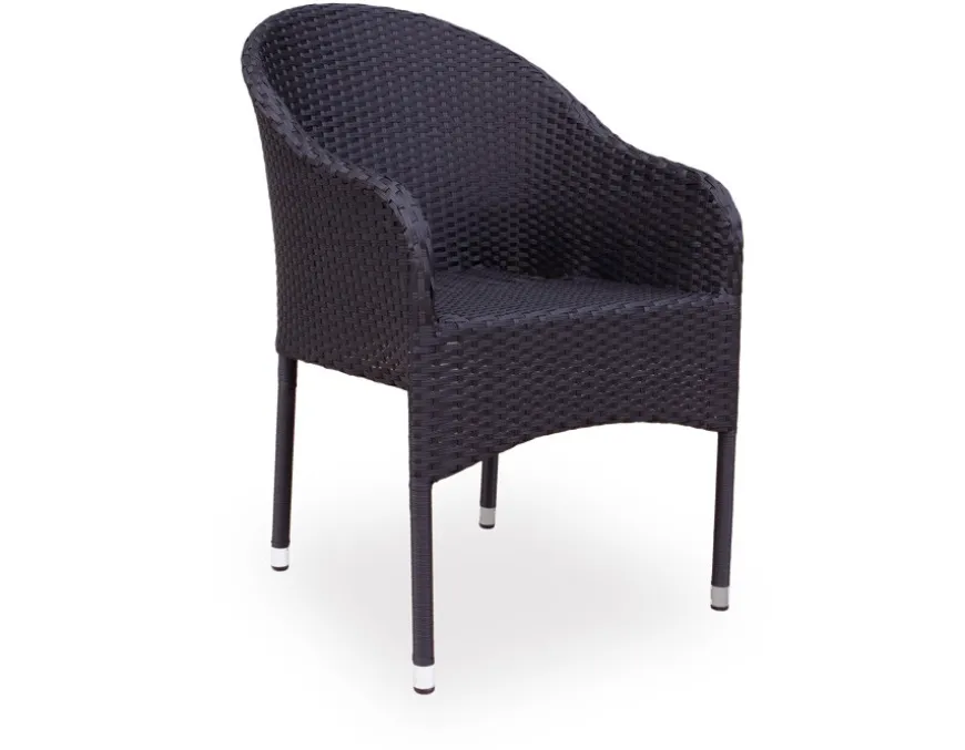 Nydala Andrea Havemøbelsæt m/6 stole - 90x200/280 - Grå/Sort
