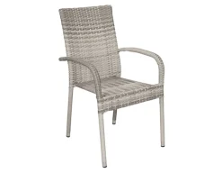 Nydala Geneve Havemøbelsæt m/4 stole - 90x150/200 - Grå