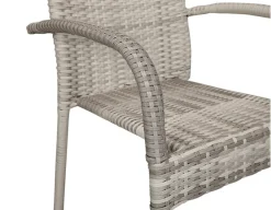 Nydala Geneve Havemøbelsæt m/4 stole - 90x150/200 - Grå