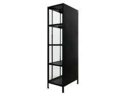 Nyråd Vitrineskab i Metal - 60x40x172 cm - Sort