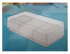 Overtræk (143 x 65) til hyndebox