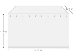 Overtræk (175x80) til hyndebox