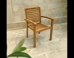 Pala Teak stabelstol