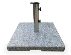 Parasolfod 40 kg - Grå granit m/hjul