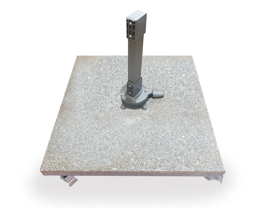 Parasolfod til Hængeparasol 90 kg - Granit m/hjul
