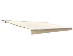 Pil Markise - Semikassette m/Motor - 4,8 x 3 m - Hvid/Beige