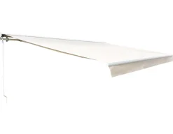 Pil Markise - Semikassette m/Motor - 4,8 x 3 m - Hvid/Beige