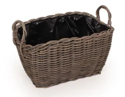 Plantekurv Lille - Oval - Naturrattan