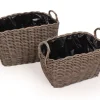 Plantekurv Stor - Oval - Naturrattan