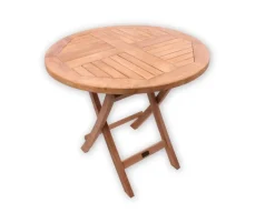 Prag Teak Havebord Ø 80 cm