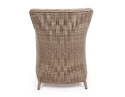 Rio Dusty Cafesæt m/2 spisestole - Ø 70 cm - m/vandafv. hynder