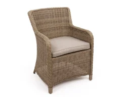 Rio Dusty Cafesæt m/2 spisestole - Ø 70 cm - m/vandafv. hynder