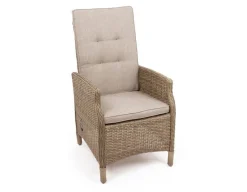 Rio Dusty Havemøbelsæt m/6 pos stole - 94x210 cm - m/vandafv. hynder