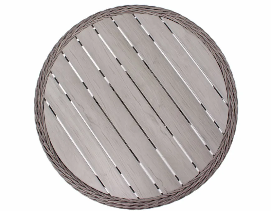 Rio Grå Cafesæt m/2 spisestole - Ø 70 cm