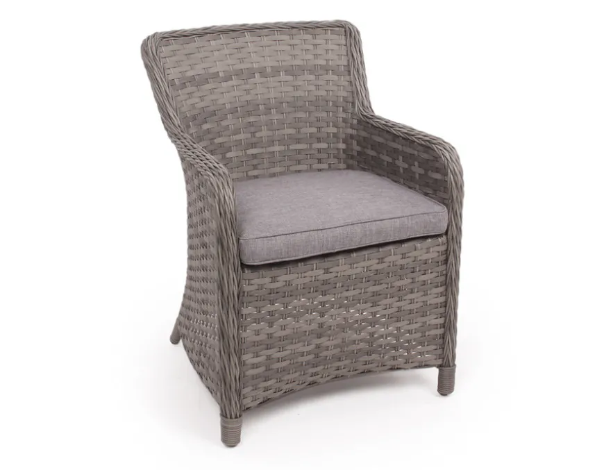 Rio Grå Cafesæt m/2 spisestole - Ø 70 cm